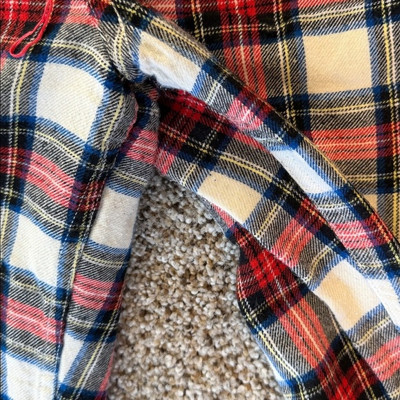 J. Crew 100% Cotton Red and Blue Plaid Pajama Pants, Small, Like New - Picture 4 of 7